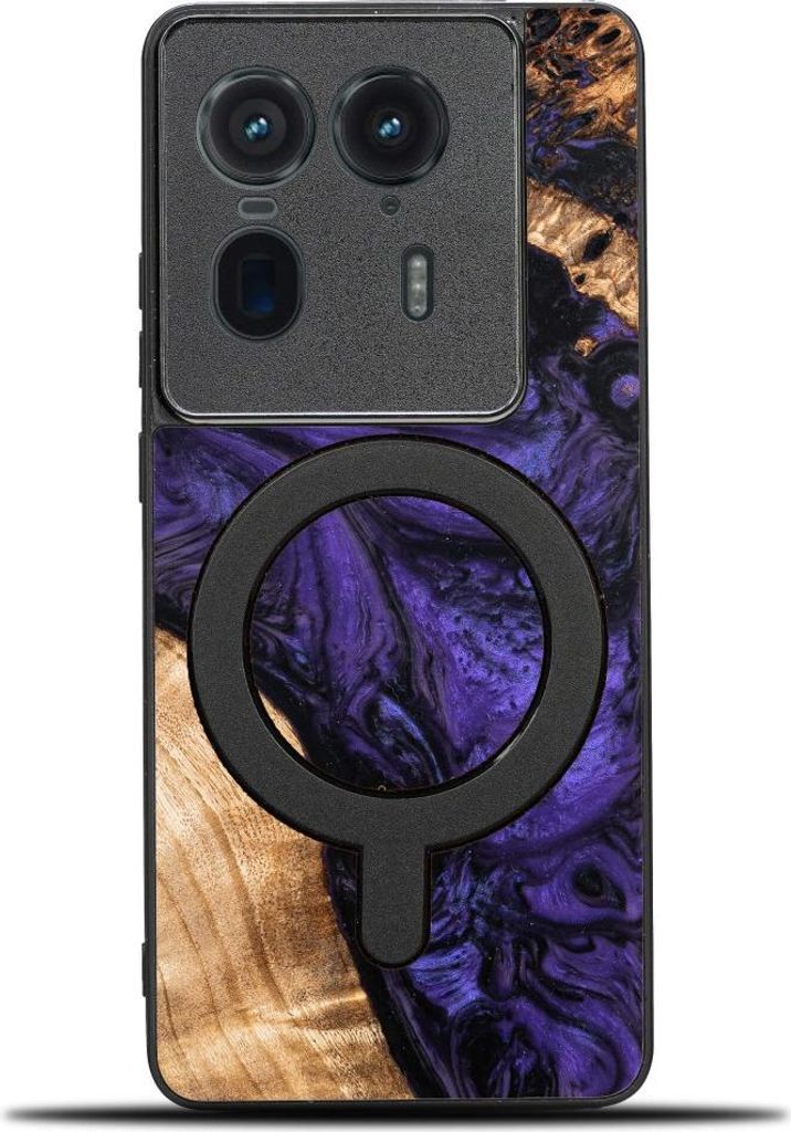 Bewood Einzigartige Hülle für Motorola Edge 50 Ultra - Violett mit MagSafe
