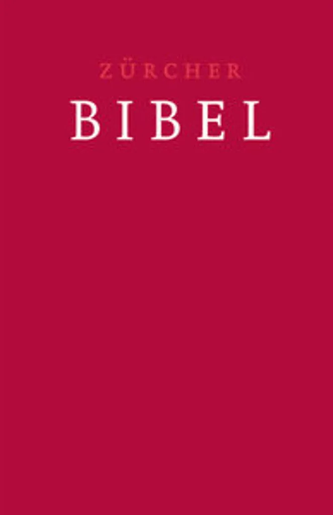 Bible de Zurich Mariage - Livre Sacré en Lin Rouge pour Cérémonie Nuptiale
