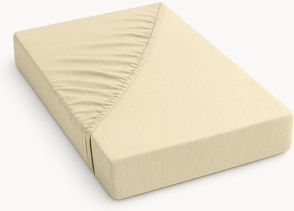 HappyBed Mousseline Spannbettlaken - Off White