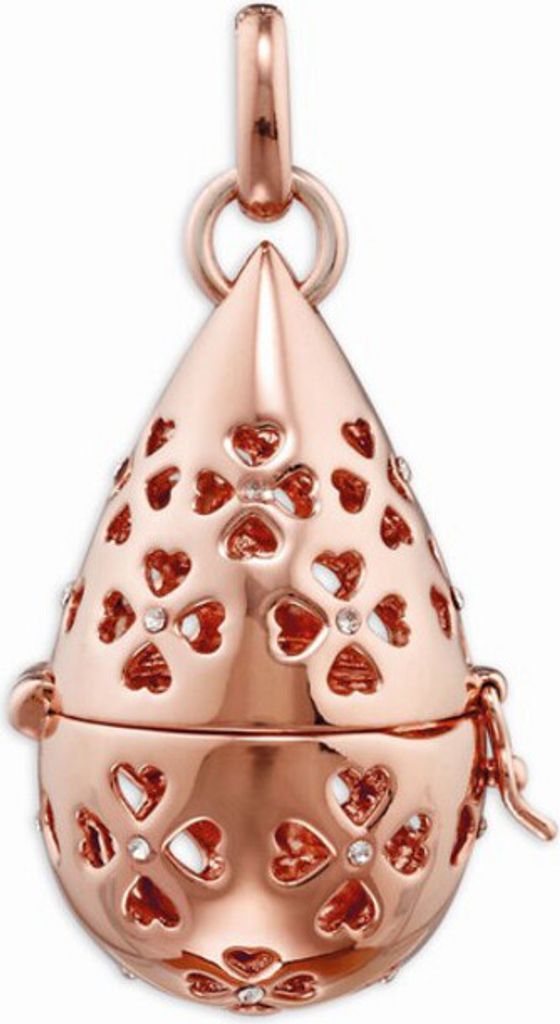 Anhänger - Bronze - Tropfen M - rosé