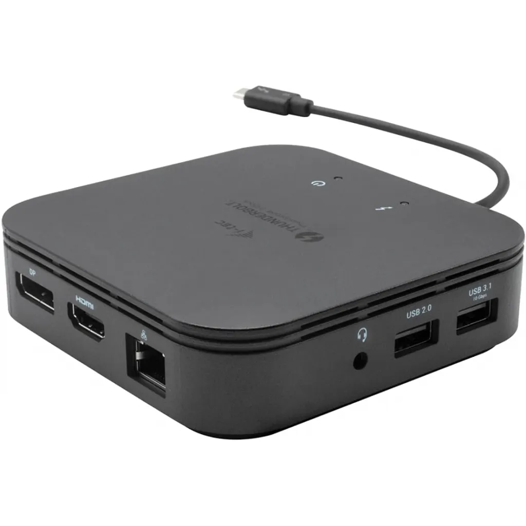 Dock de voyage Thunderbolt 3 I-TEC avec Power Delivery 60W Dual 4K