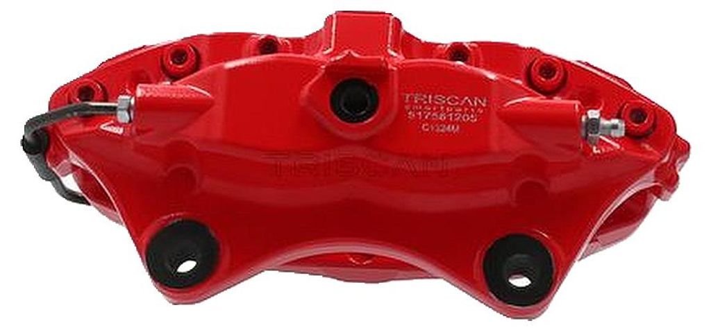 Bremssattel Festsattel 4-Kolben 28 mm TRISCAN für u.a. TESLA MODEL