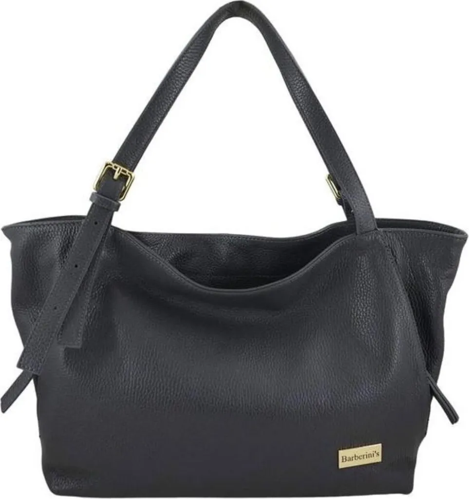 Sac Barberini's acheteur 9872870752 - Cabas en cuir italien noir élégant