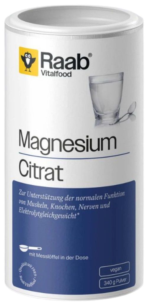 Raab Vitalfood Magnesiumcitrat Pulver 340g Produktbild 