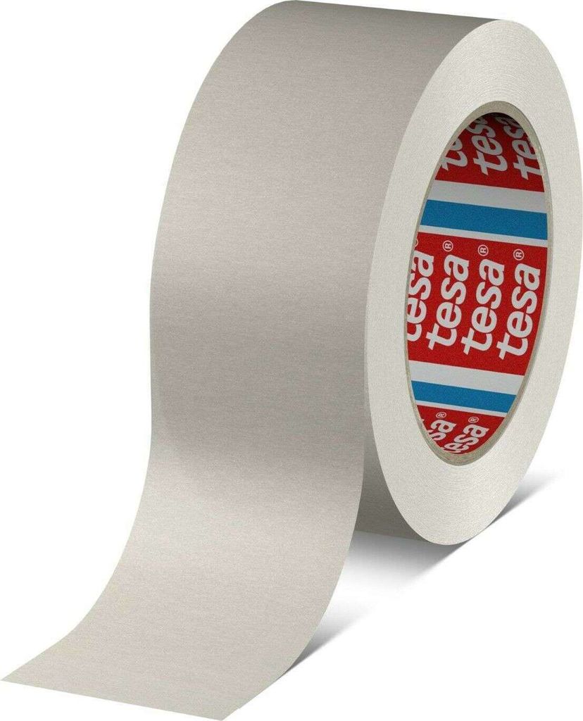 4 Rollen tesa 4713 Papier-Packband, 50 m x 75 mm, weiss