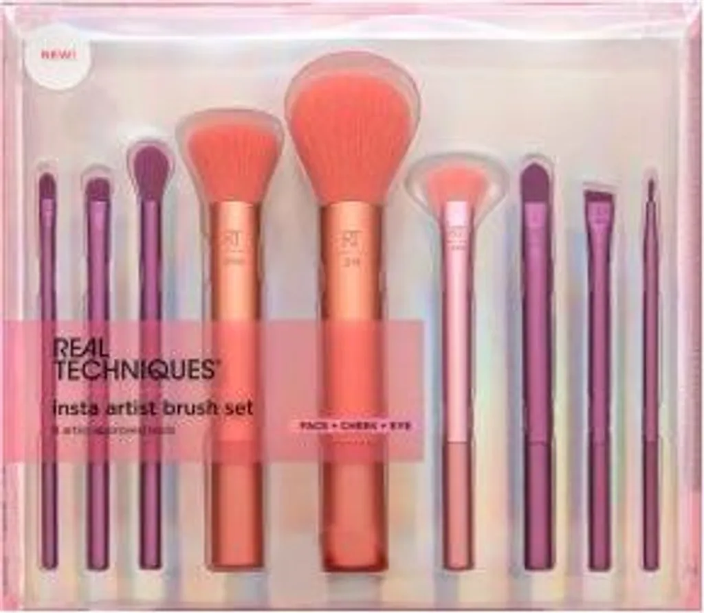 Pennelli Trucco Real Techniques Insta Artist Set Occhi e Viso 9pz