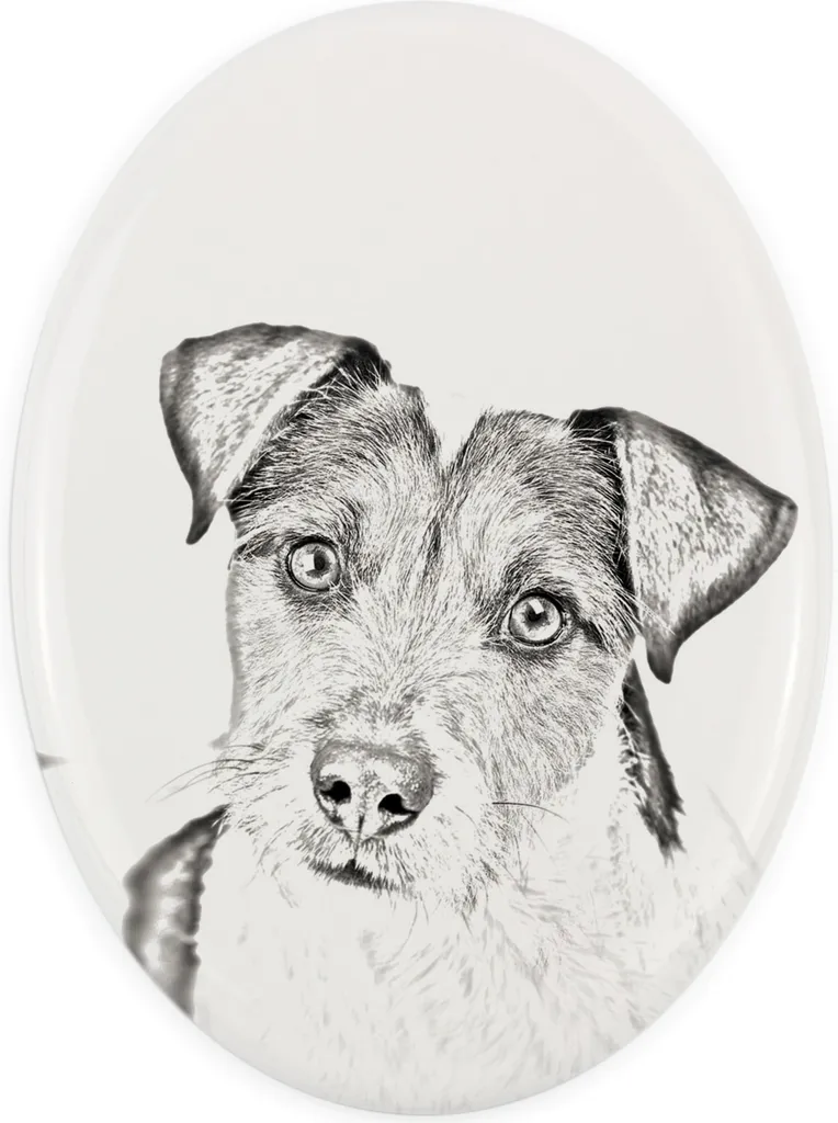 Memoriale Parson Russell Terrier Art-Dog | Targa Ovale Design