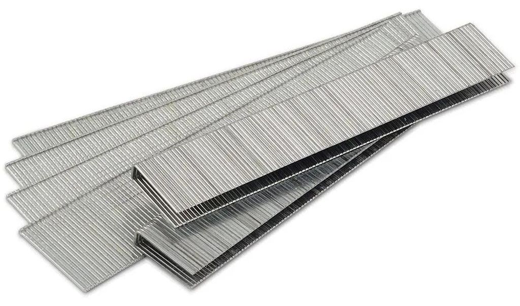 Powerplus Type A, 16 mm spijkers, 1000 stuks, zilver. Productafbeelding 