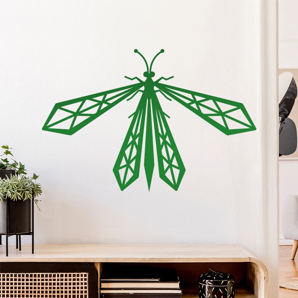 Libellen Polygon Wandtattoo Wandaufkleber Wall Sticker - Dekoration, Küche, Wohnzimmer, Schlafzimmer, Badezimmer