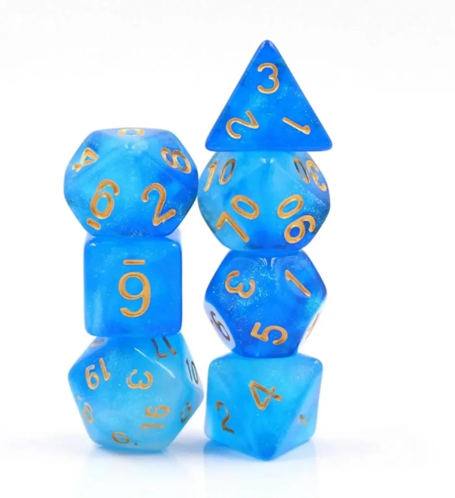 Jeu de dés Foam Brain Games Mermaid's Crown pour jeux de rôle RPG
