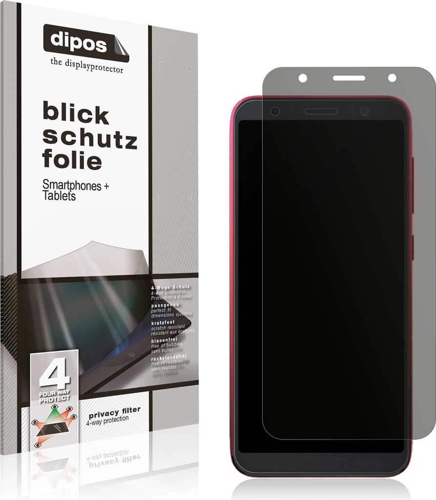 Blickschutzfolie für Asus ZenFone Live (L2) SD425 matt Schutzfolie Folie Display Schutz dipos
