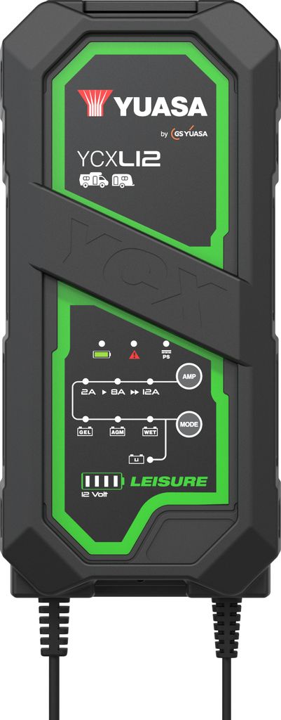 YUASA oplader YCXL12 Leisure, 12V, met laadstromen van Productafbeelding 