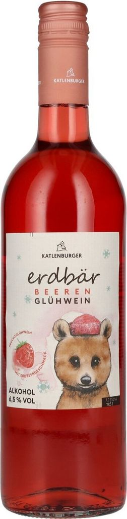 Katlenburger Erdbär BEEREN Glühwein 6,5% Vol. 0,75l Produktbild 
