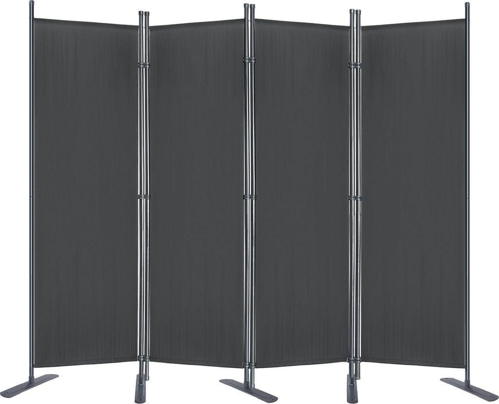LARS360 4-teilig Paravent Trennwand 225 x 180 cmflexibel Raumteiler Sichtschutz Stellwand Sichtschutzwand mit Kabelbinder und Nägel Schlafzimmer ...