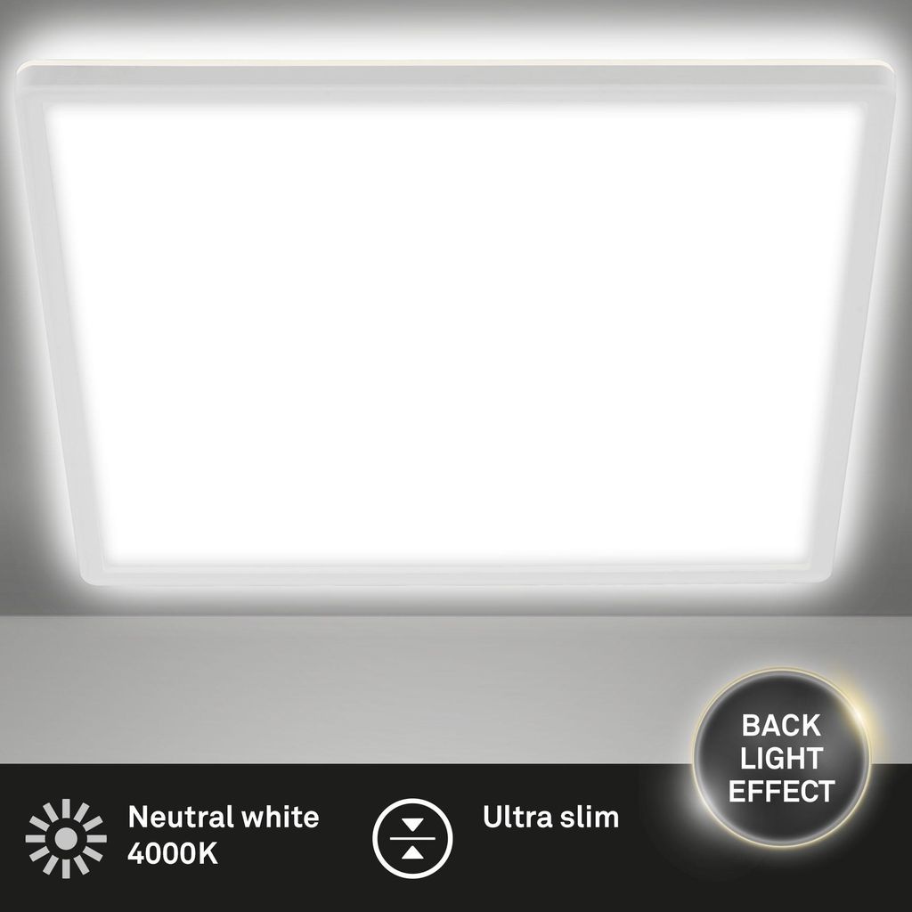 LED panel Briloner SLIM 18 W 2400 lm 4000 K 29,3 x 29,3 cm Obrázok produktu 