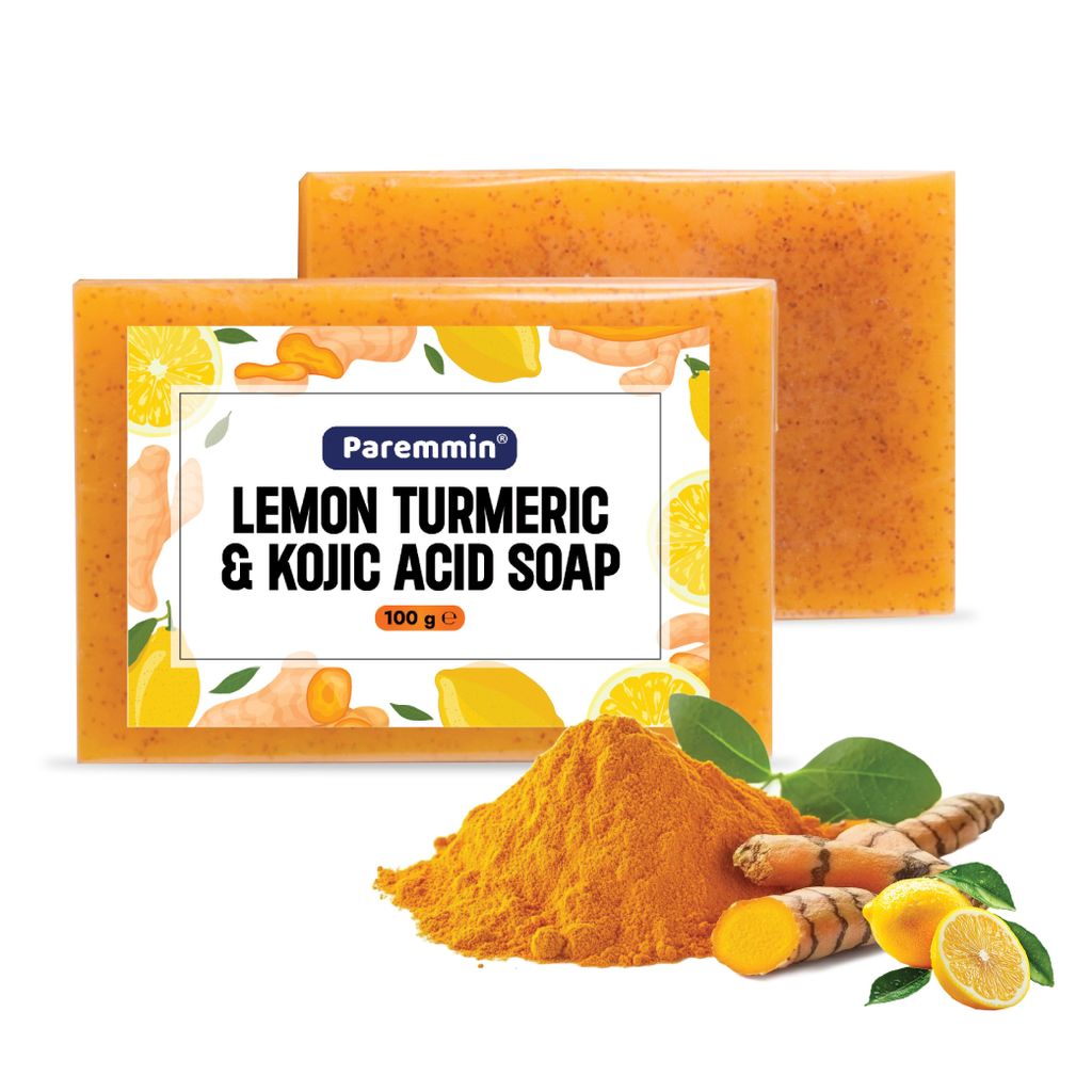 Paremmin Zitronen Kurkuma & Kojic Acid Seife – Turmeric & Kojisäure Soap gegen Pigmentflecken