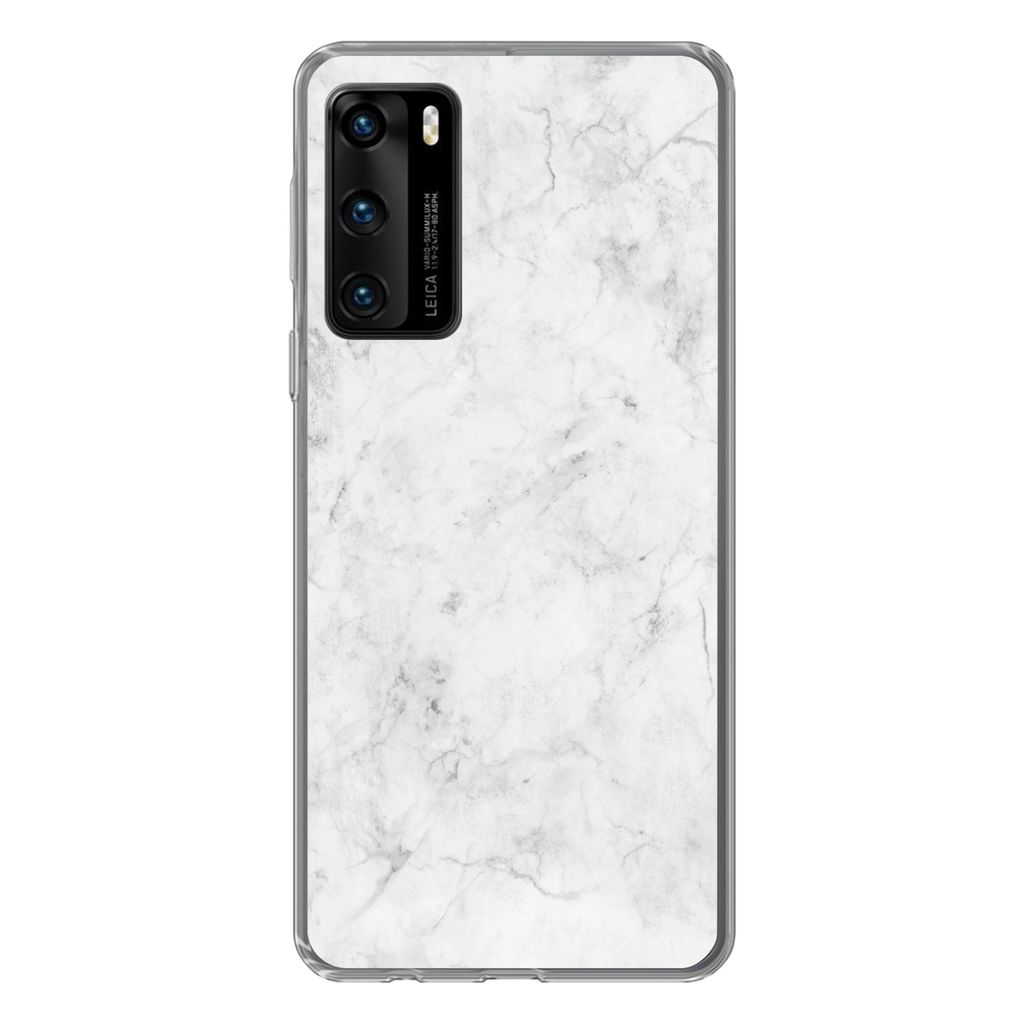 MuchoWow Handyhülle Schutzhülle Hülle für Huawei P40 Marmor - Muster - Luxus Silikon Softcase Handy Hülle - Handytasche