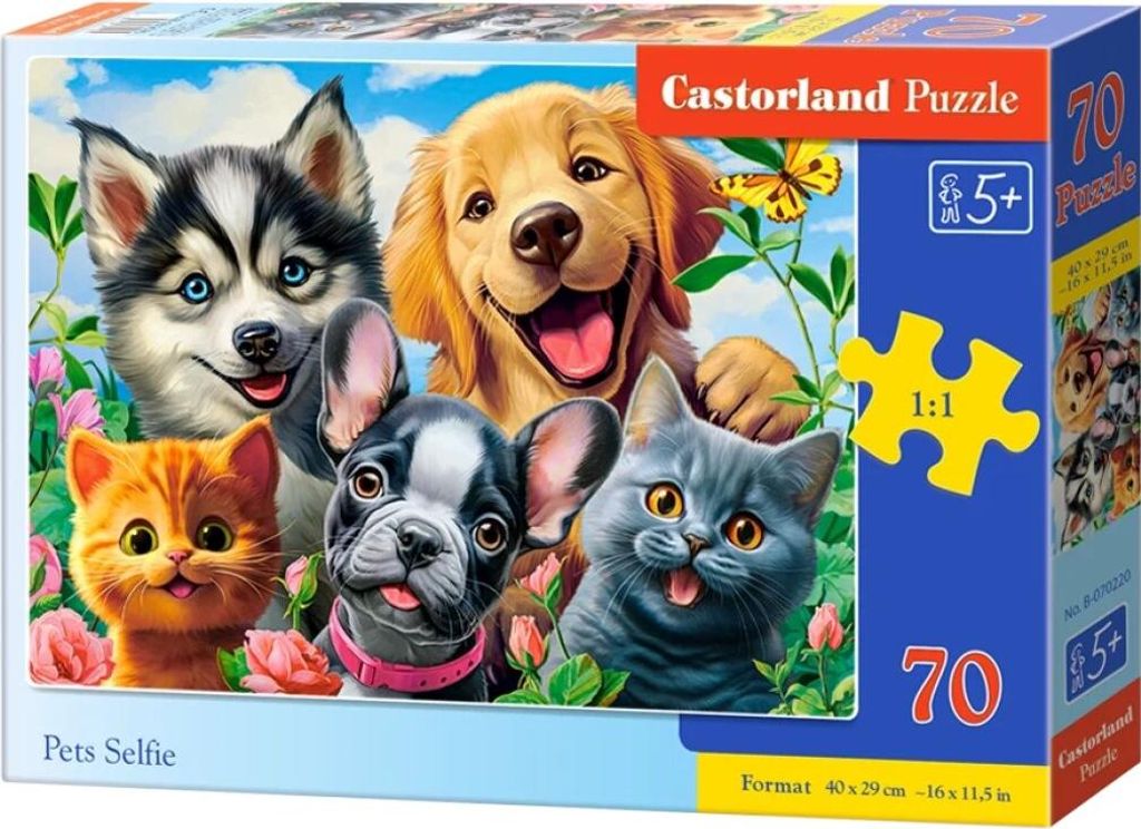 CASTORLAND Puzzle Selfie mit Erbrochenem, 70 Stü ck