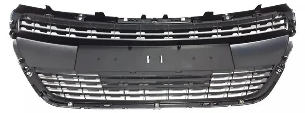 Réparer Pare-chocs 208 : Calandre Centrale Noire ABS 2015-2018 Durable