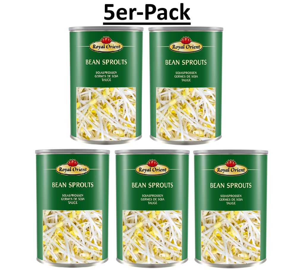 5er-Pack Royal Orient Sojasprossen in Wasser 425g Produktbild 