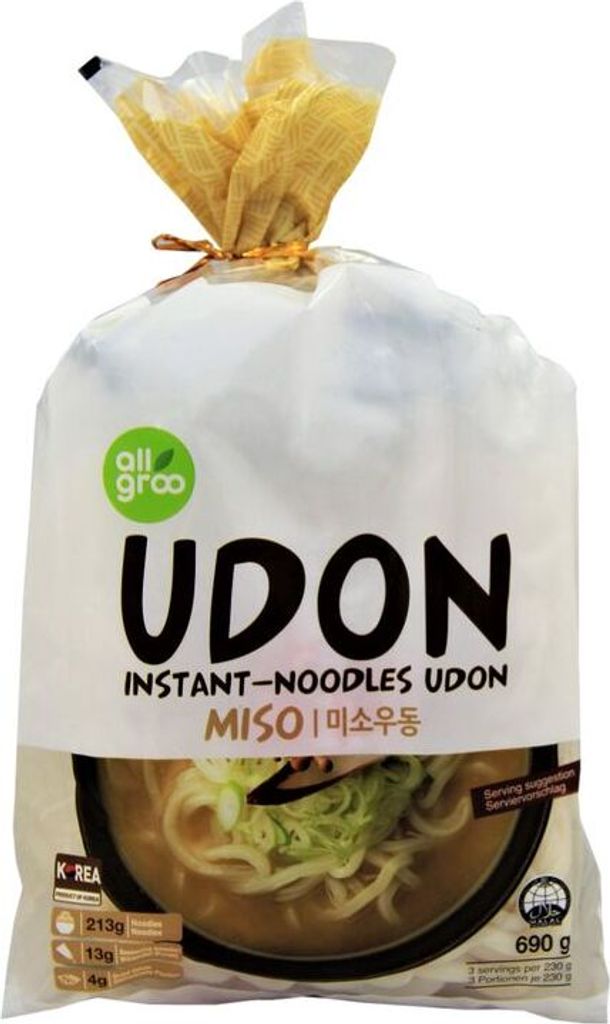 [ 690g ] ALLGROO InstantNoodles Udon, Miso / Kaufland.de