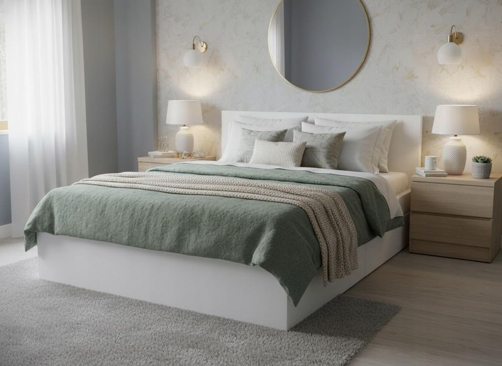 Komvortowy | Bett 120x200 cm | Doppelbett mit Metallrahmen | ALPINWEIß | Matratze 16 cm H3/H4| Großer Bettkasten und Stauraum | Hochklappbar