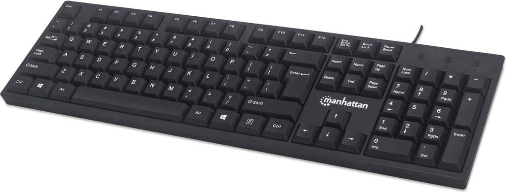 MANHATTAN USB-Tastatur schwarz Produktbild 