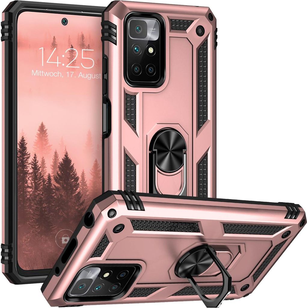 Armor Outdoor Handyhülle für Xiaomi Redmi 10 Handy Panzer Case Cover Schutzhülle Farbe: Rosegold
