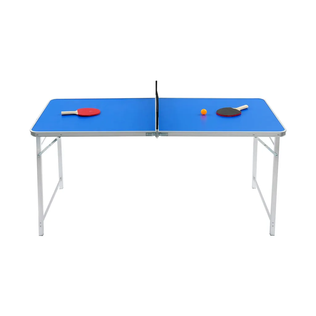 Table de ping-pong pliable portable compacte avec structure renforcée - 2