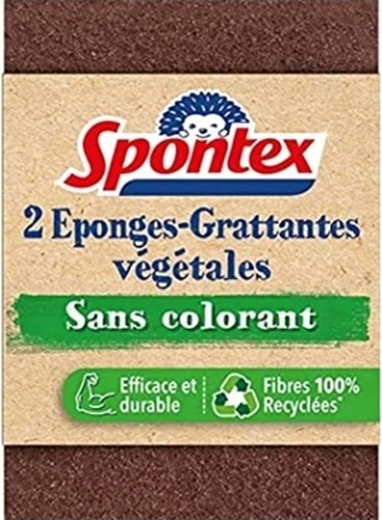 Spontex Pure Power Scheuerschwamm 2er kraftvoll Packung 1 Stück