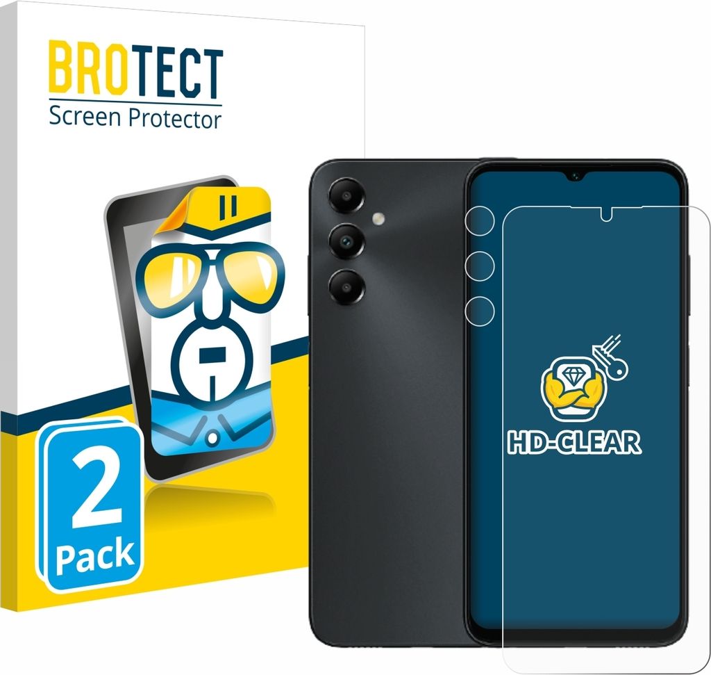 2x Für Samsung Galaxy A05s (Display+Kamera) Schutzfolie BROTECT Displayschutz Display Schutz Folie Klar Transparent