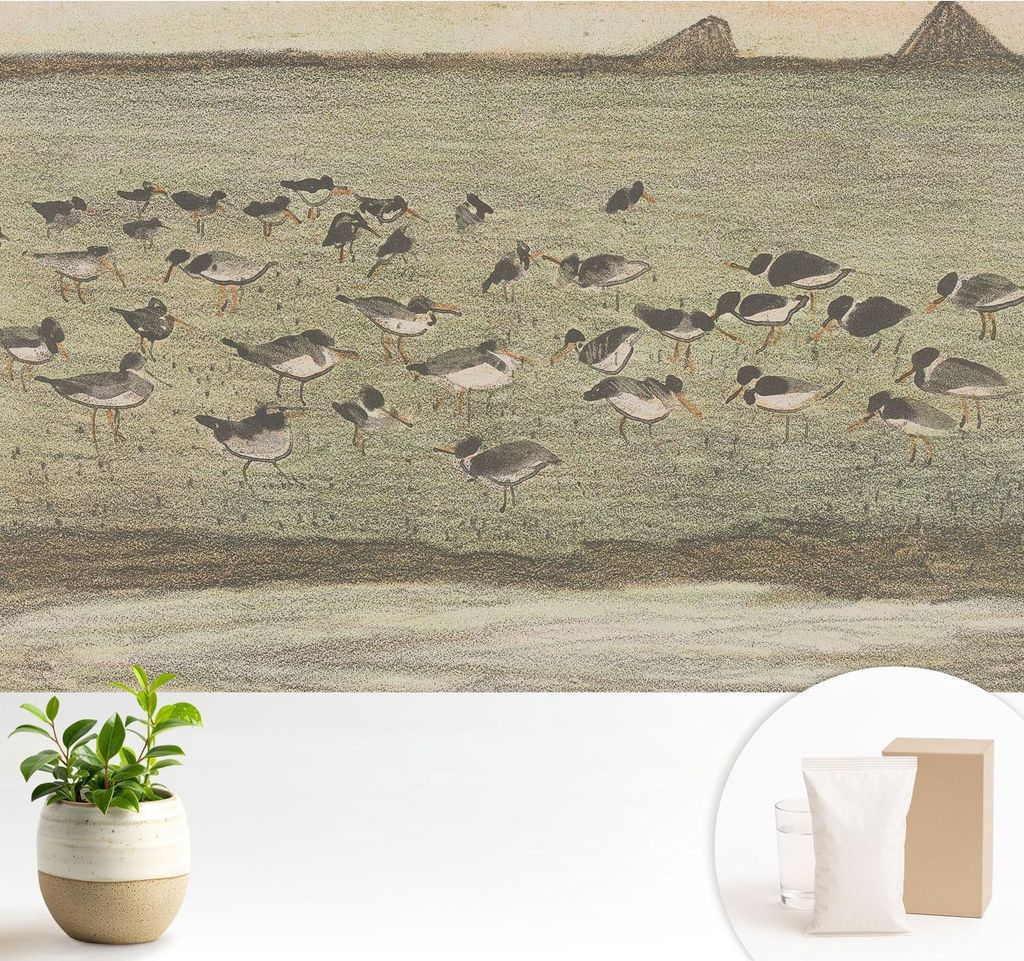 Fototapete - 104x70 cm - Tapete - Wandtapete - Wandbilder - Dekofolie - Tapete Folie - Wand - Dekoration - Wohnzimmer - Vogelfrieden
