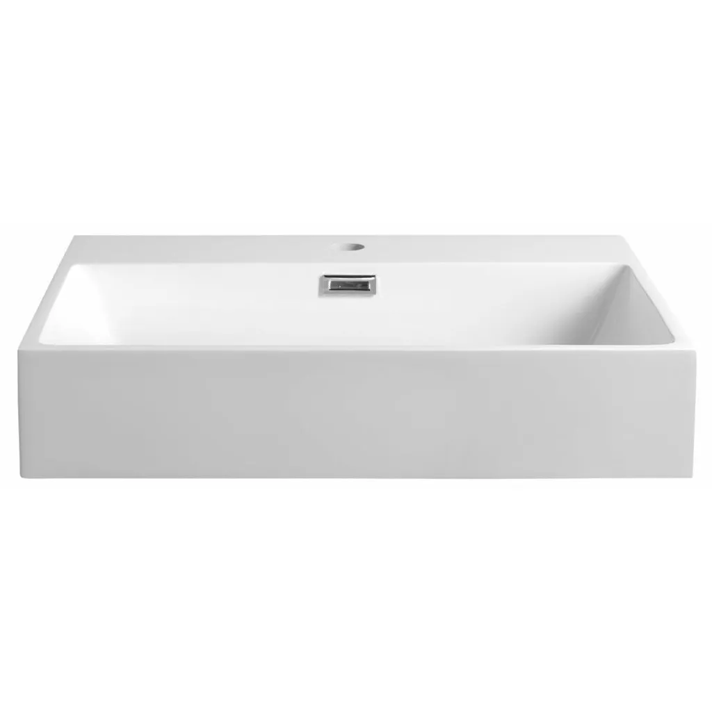 Lavabo AQUATIC Bianco 60x46cm in Marmoresina | Design Contemporaneo - 3