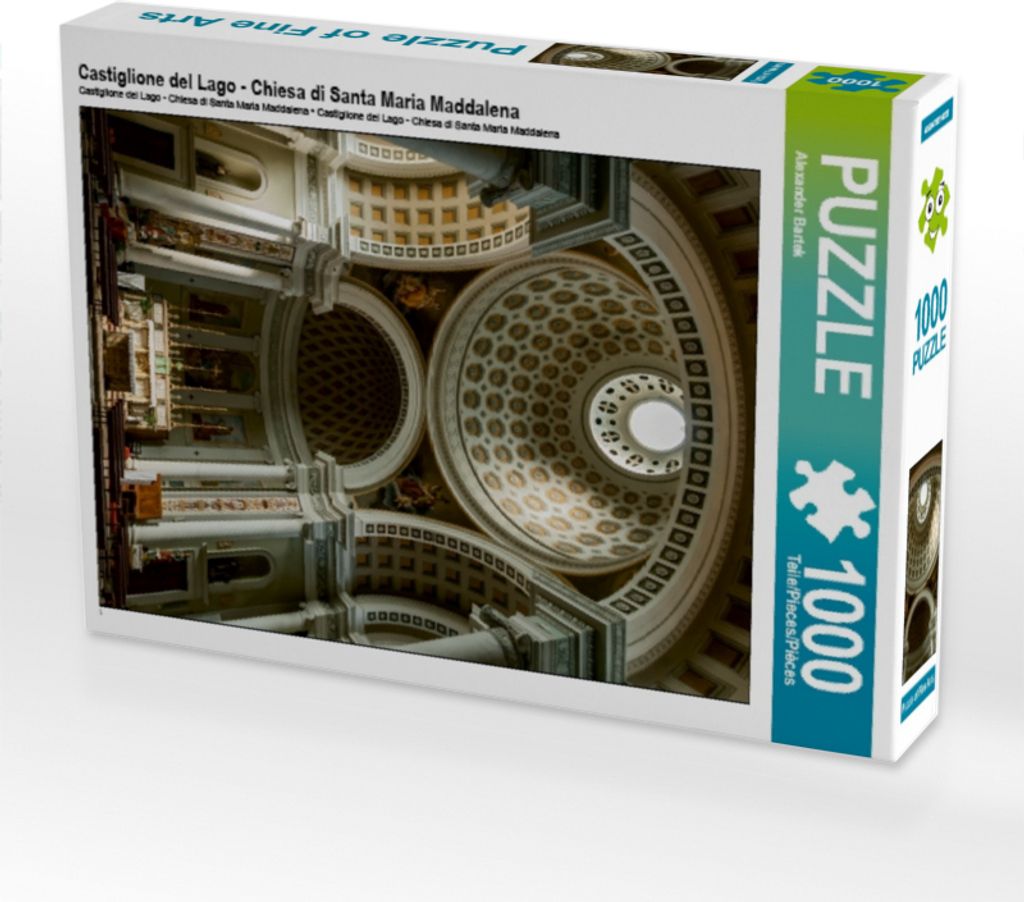 CALVENDO Puzzle Castiglione del Lago - Chiesa di Santa Maria Maddalena | 1000 Teile Lege-Größe 64x48cm Foto-Puzzle für glückliche Stunden