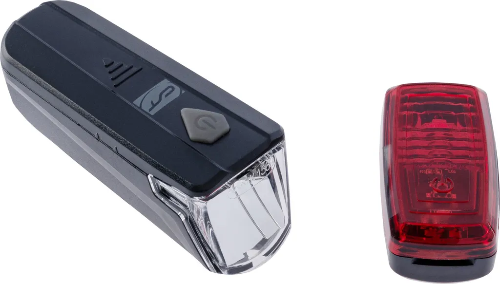 Contec LS-247 SL Set d'éclairage vélo à piles pour visibilité optimale