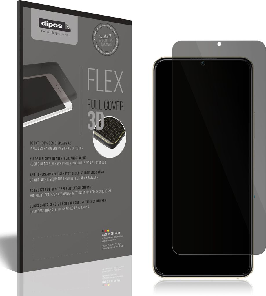 Full Cover Privacy Blickschutzfolie für Vivo Y16 Folie Anti-Shock