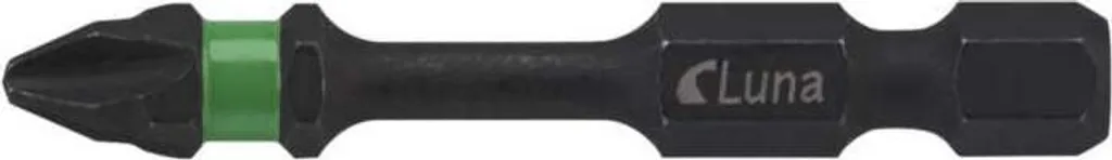 2x Bit PH1 Phillips Impact Torsion 50 mm - Massima Tenuta e Durata