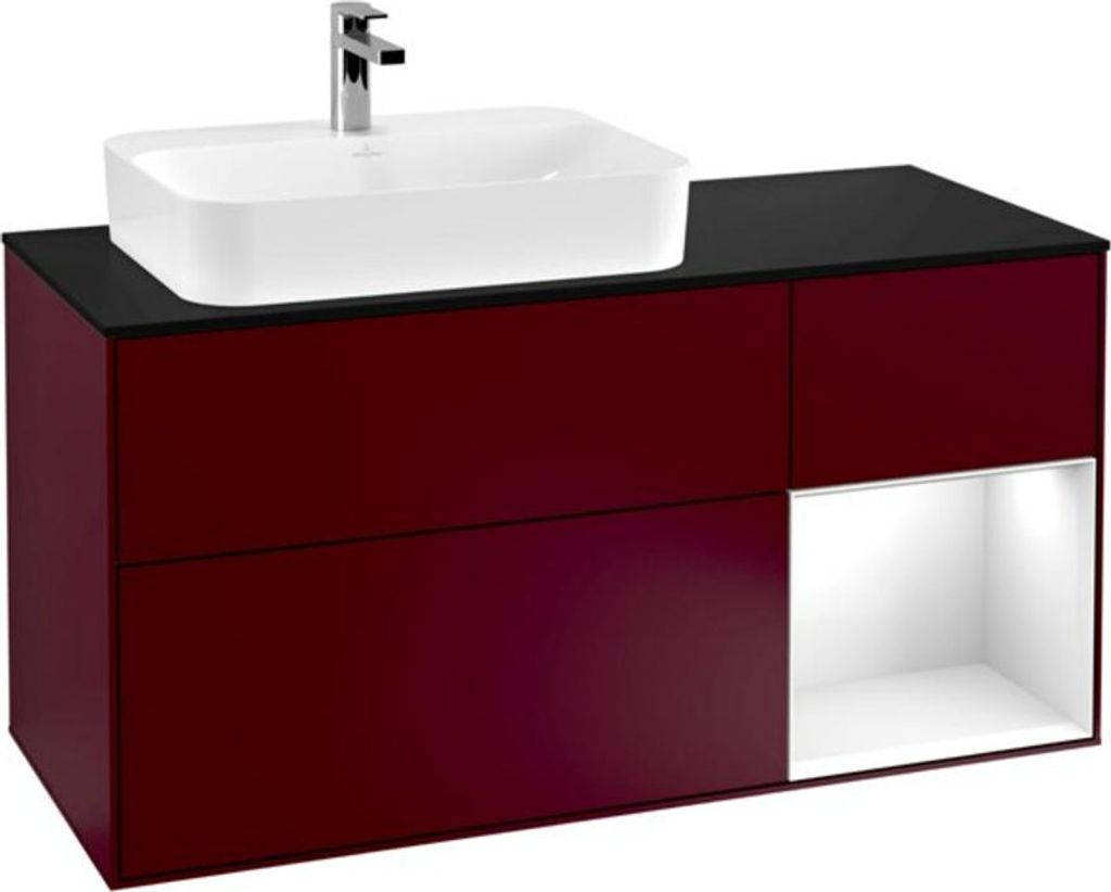 V&B Waschtischunterschrank Finion 120cm, Pl b m, Reg re glo wh. Lac, Peo m