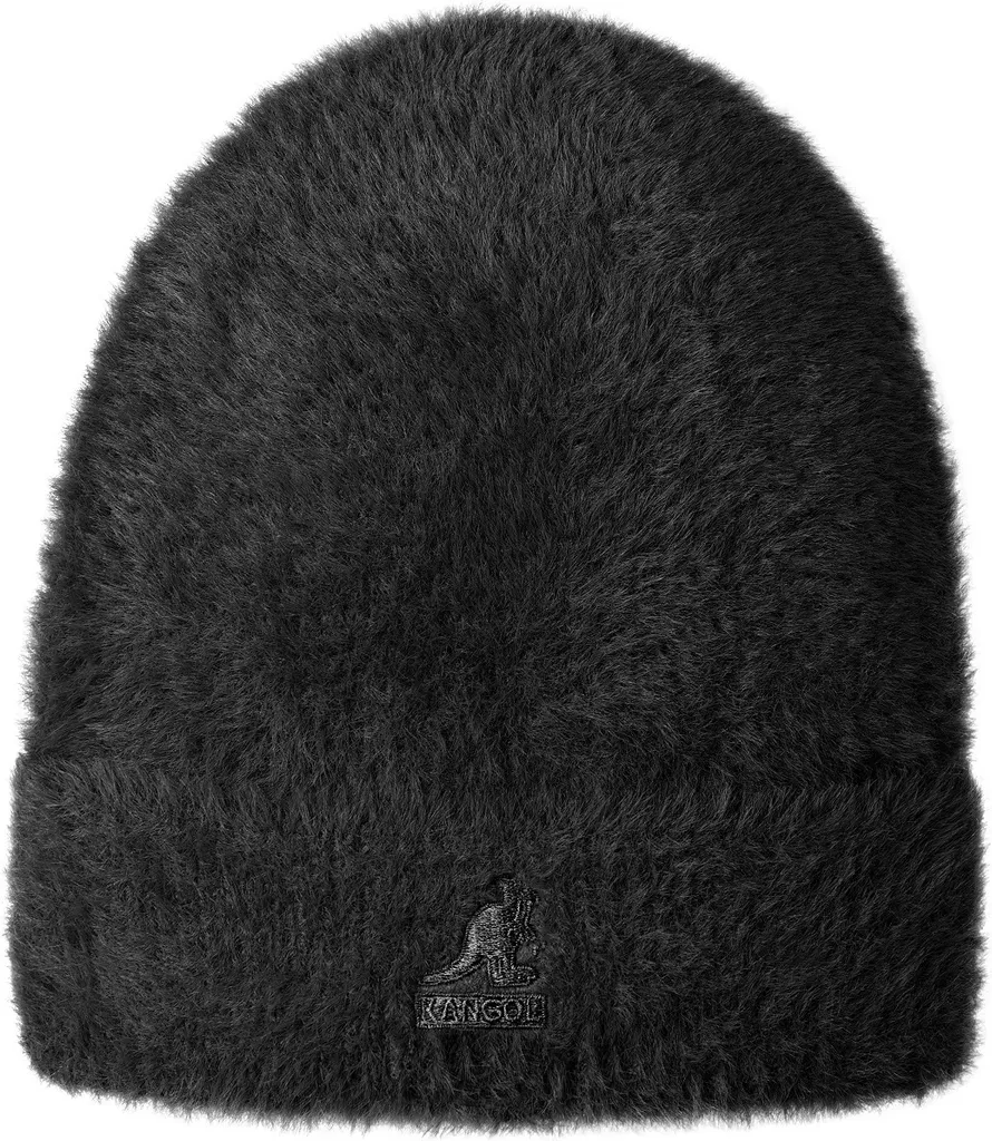 Bonnet Kangol Furgora Cuff avec Revers - Bonnet Iconique Fourrure Noire