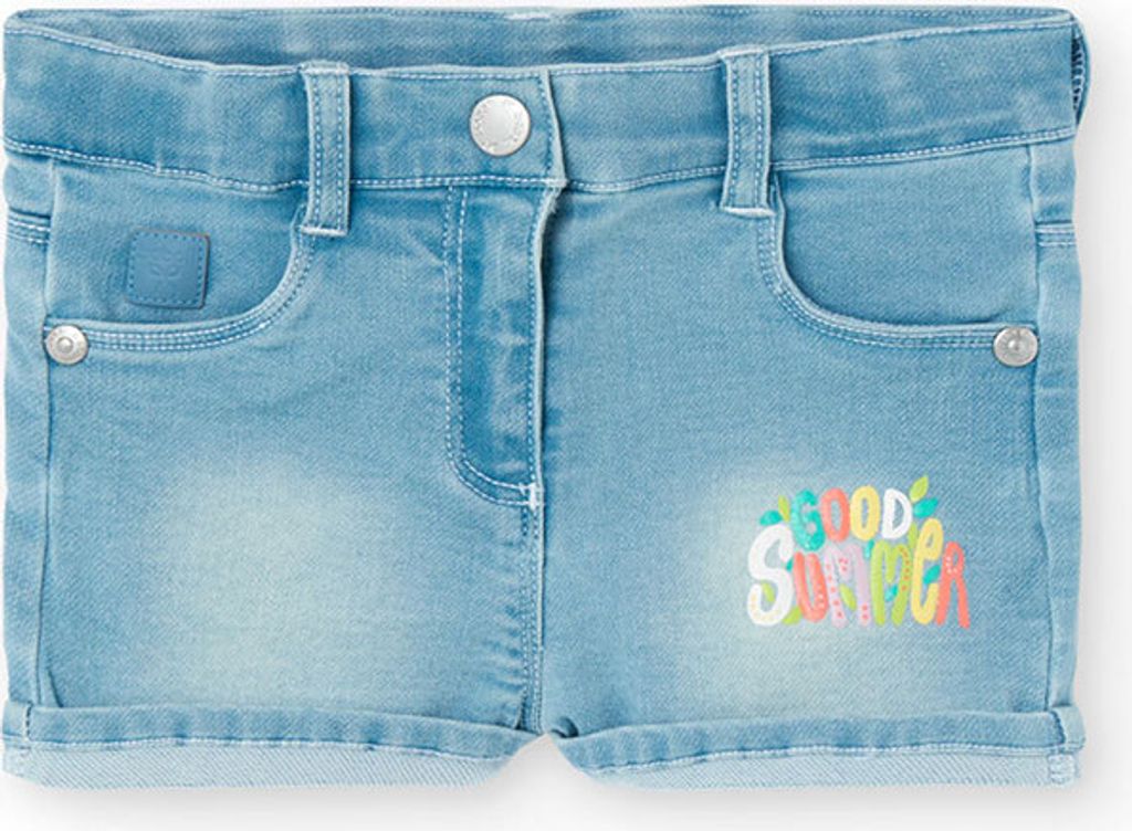 Boboli Denim Knit Kurze Hose Blau 9 Months Blau 9 Months