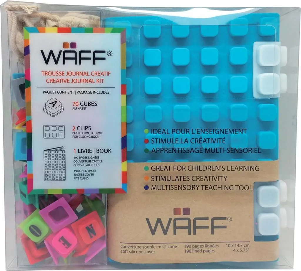 Carnet de notes silicone A6 Waff multicolore pour journal de bord