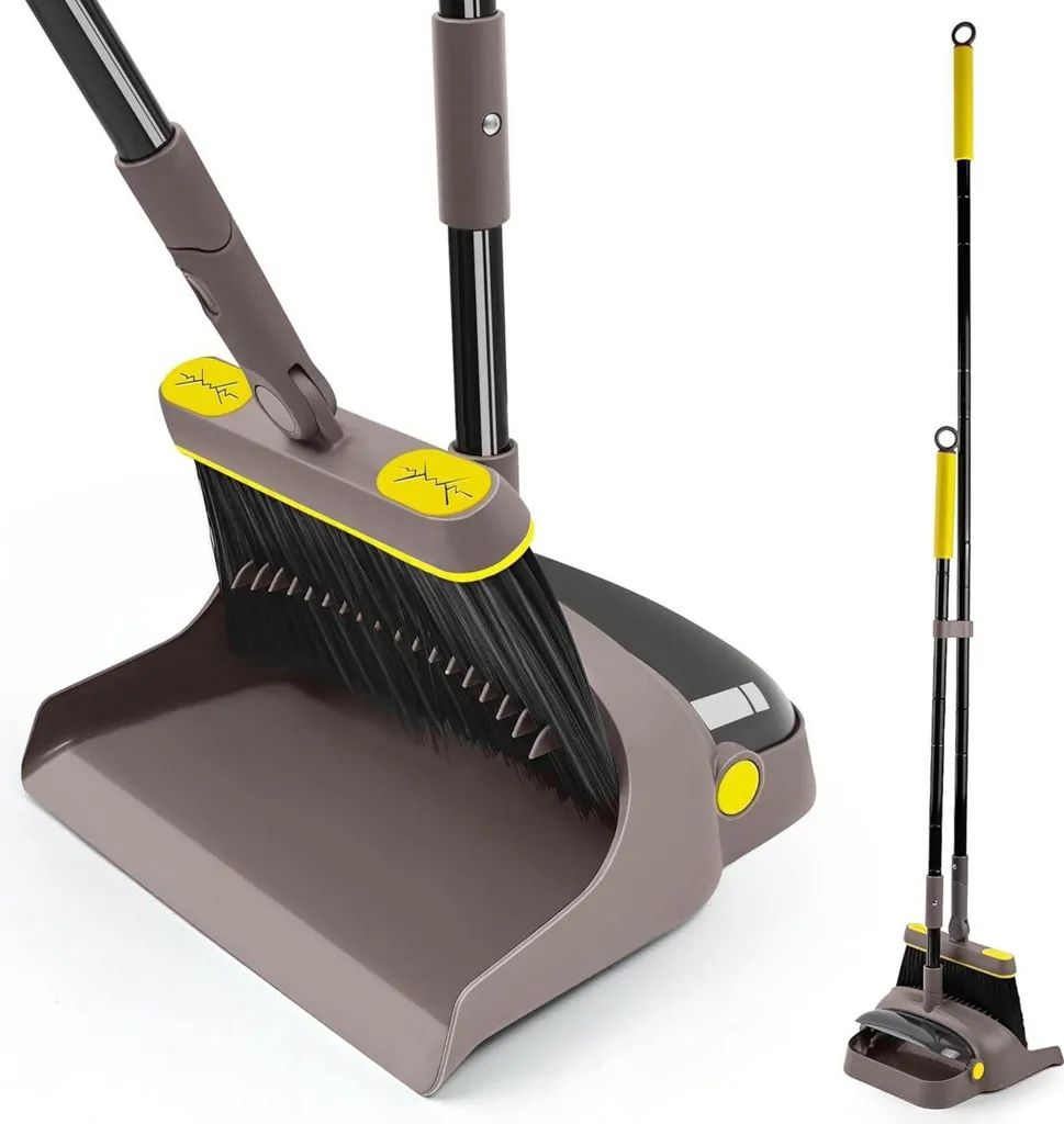Ensemble Balai et Pelle de Nettoyage avec Manche Télescopique 138CM