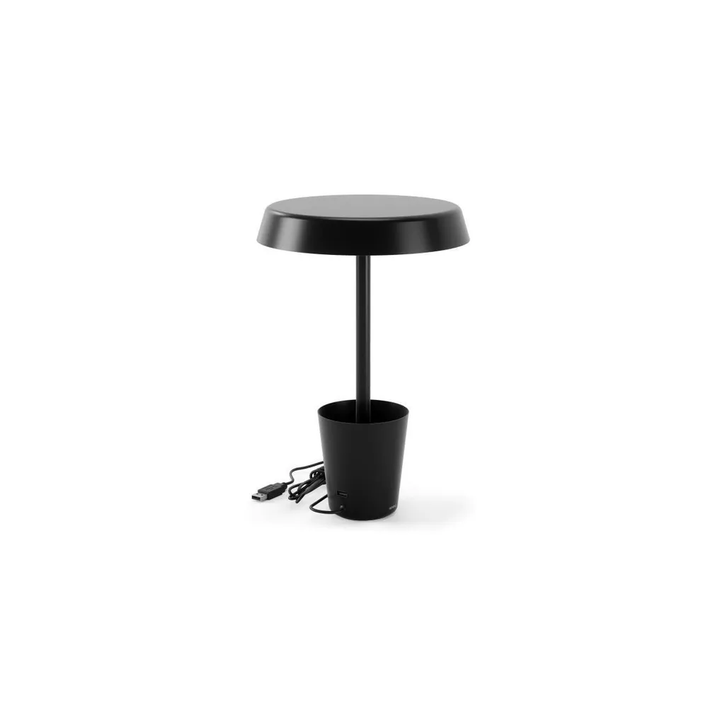 Lampe CUP noire à intensité réglable - Finition métal satiné chic