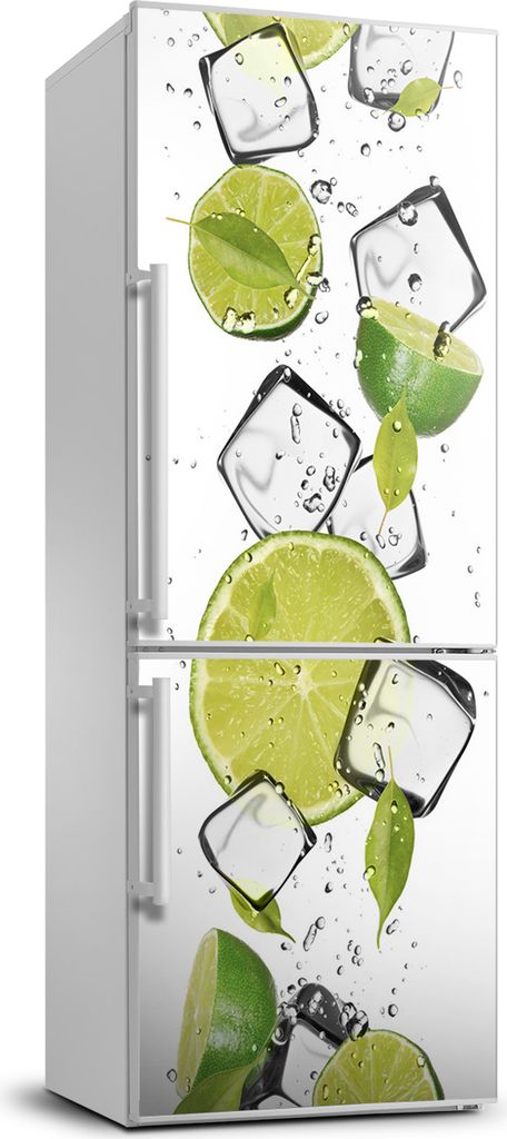 Tulup Kühlschrankdekoration - 70x190 cm - Aufkleber auf dem Kühlschrank - Kalk und Eis