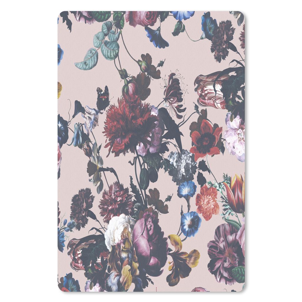 MuchoWow Mauspad Mousepad Blumen - Muster - Vintage 18x27 cm - Mousepads - Maus Mat - Pad - Mausunterlage
