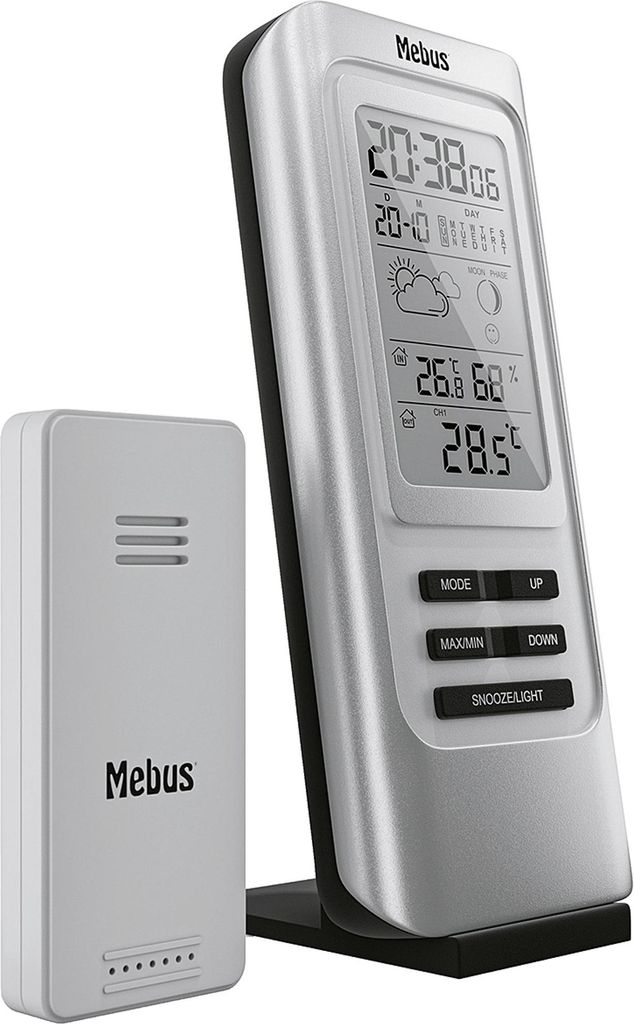 Stazione meteorologica wireless MEBUS 17x7,4x7cm Immagine del prodotto 