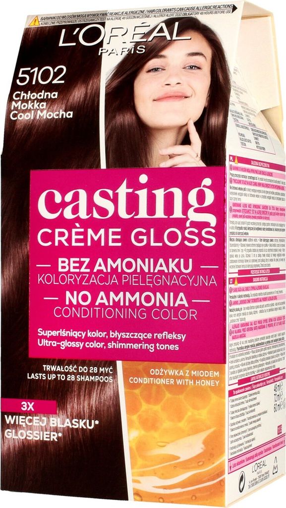 L'Oréal Paris Casting Crème Gloss Farbset 5102 Cool Mocha, Produktbild 