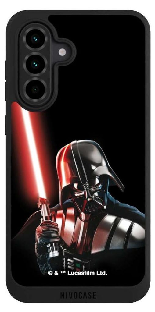 NIVOCASE Handyhülle für Samsung Galaxy A36 5G Hülle NIVOpure Case Schwarz Darth Vader Fanartikel Star Wars