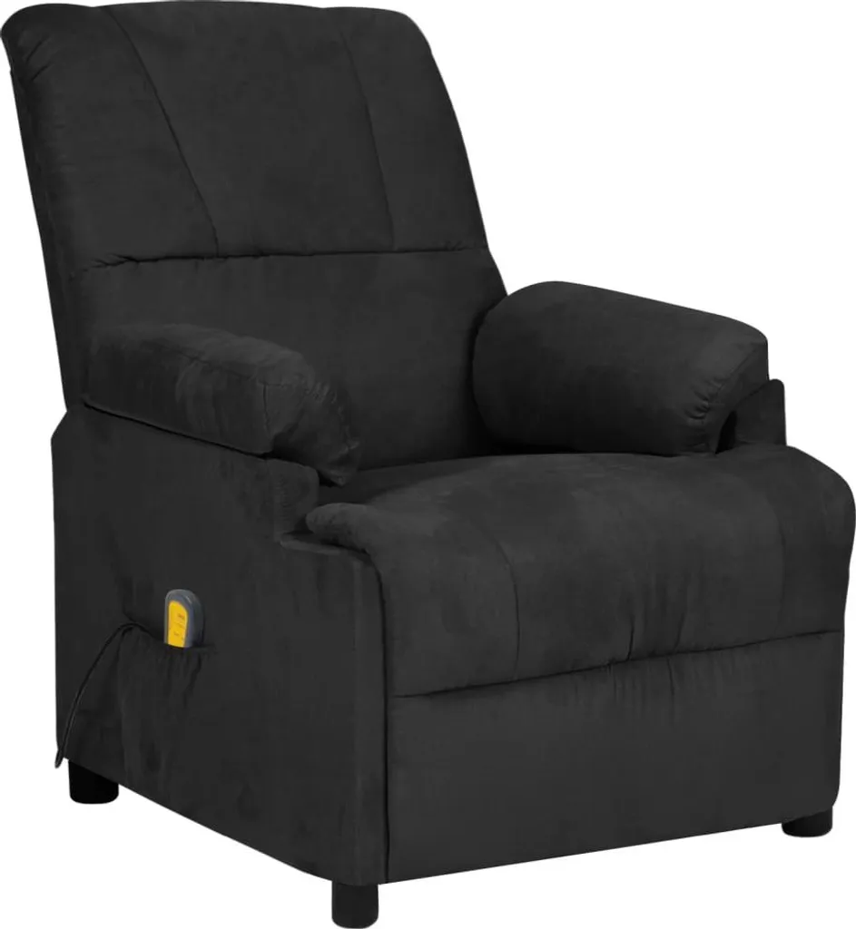 Fauteuil de massage noir en microfibre - Relaxant et ergonomique confort