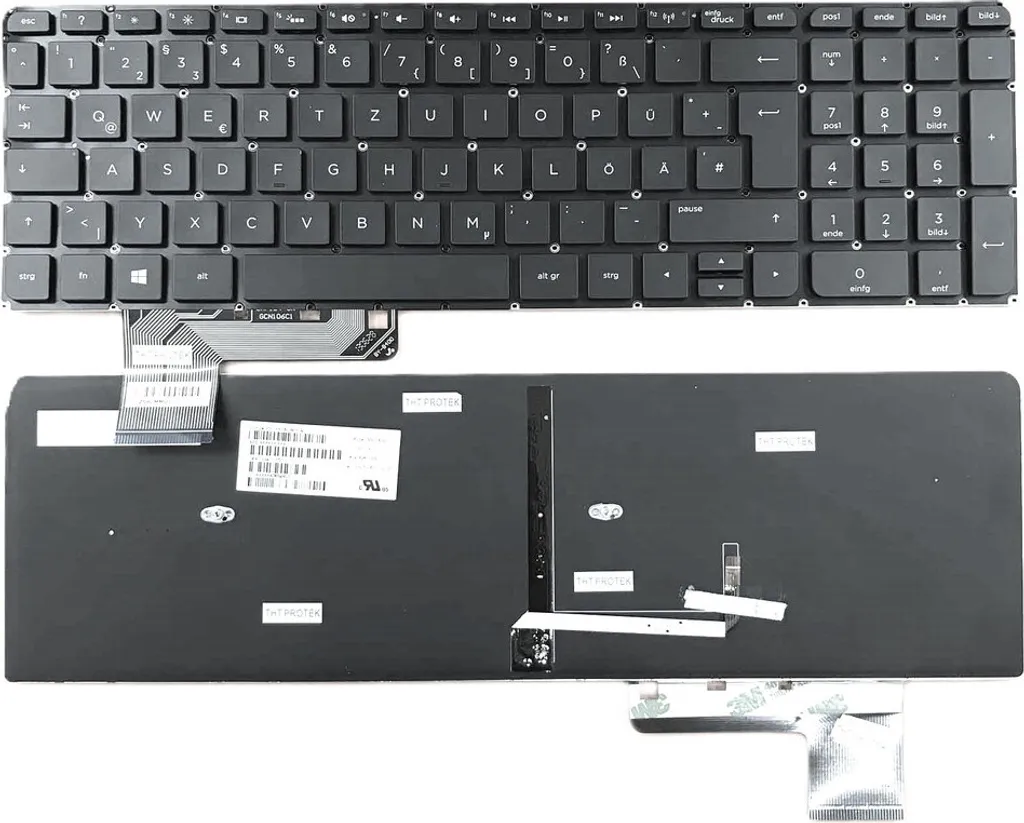 Clavier Noir pour HP Envy M6-K000 avec Rétroéclairage pour Travail